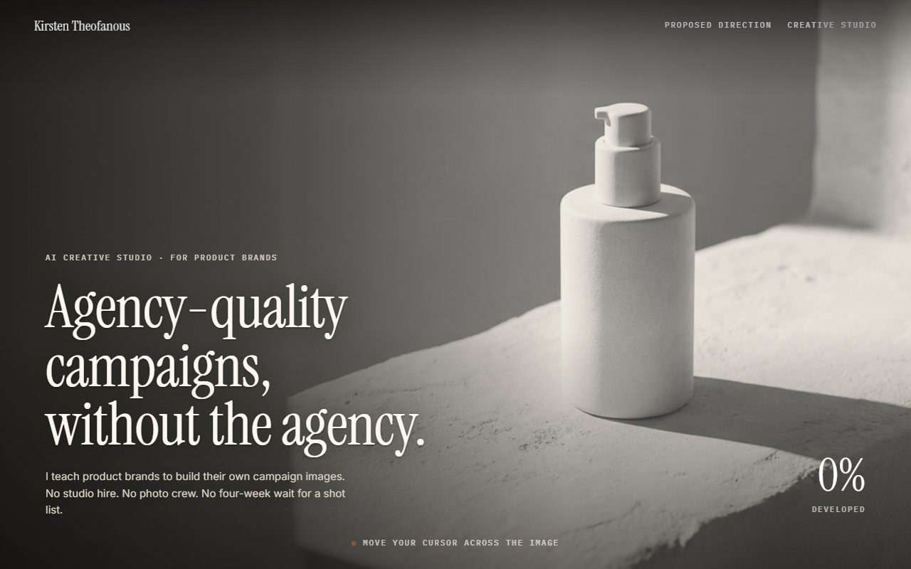 Kirsten Theofanous studio website